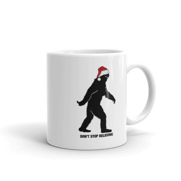 Christmas Sasquatch Big Foot Mug, Funny Mug, Gift - Picture 4 of 4